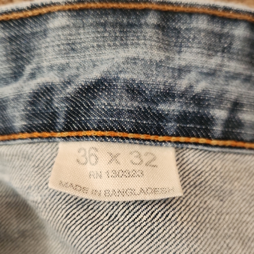 Sean John Relaxed Denim Jeans in Light Blue Size 36x32 - Picture 7 of 8
